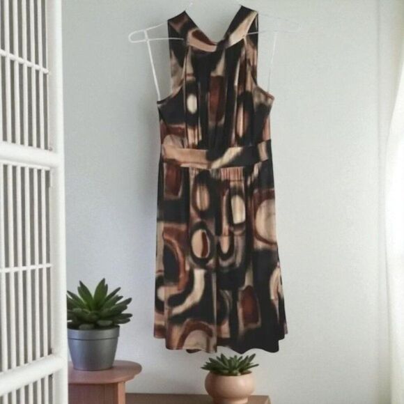 Wish Collection Backless Brown Halter dress - Picture 2 of 7